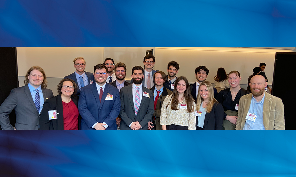 Ӱֱapp students and faculty group who attended the 50th Annual Northeast Bioengineering Conference  